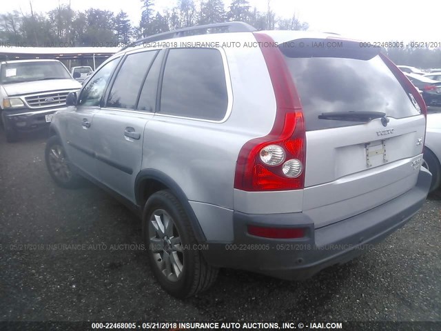 YV1CZ91H831017780 - 2003 VOLVO XC90 T6 SILVER photo 3