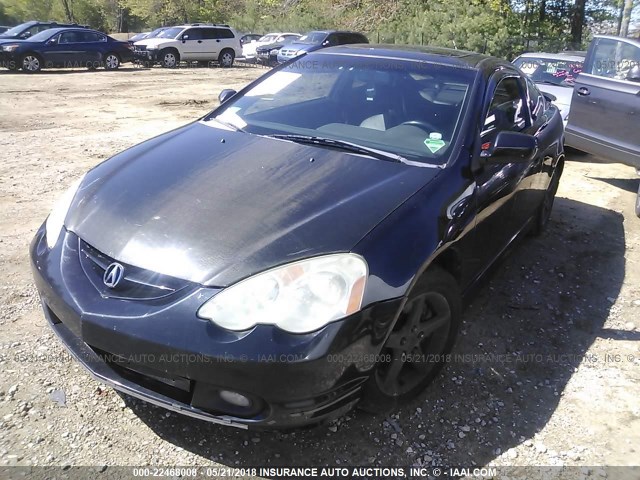 JH4DC53022C001183 - 2002 ACURA RSX TYPE-S BLACK photo 2