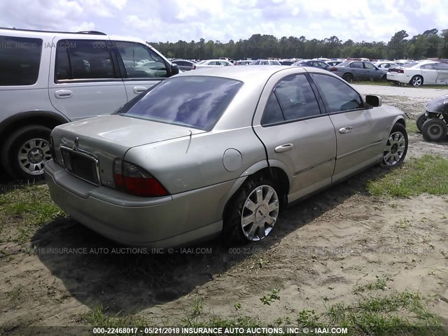 1LNHM87A34Y637536 - 2004 LINCOLN LS 金色 照片 4
