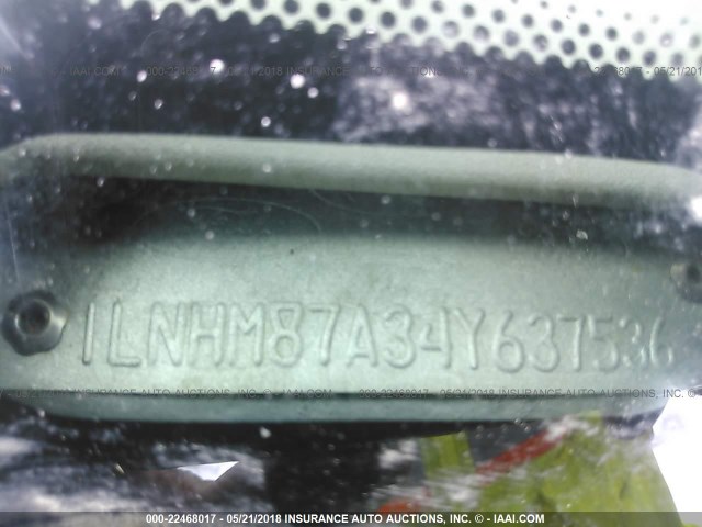 1LNHM87A34Y637536 - 2004 LINCOLN LS 金色 照片 9