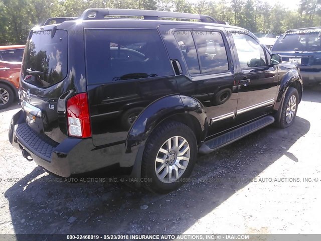 5N1AR1NB5BC602755 - 2011 NISSAN PATHFINDER S/LE/SE Dark Brown photo 4