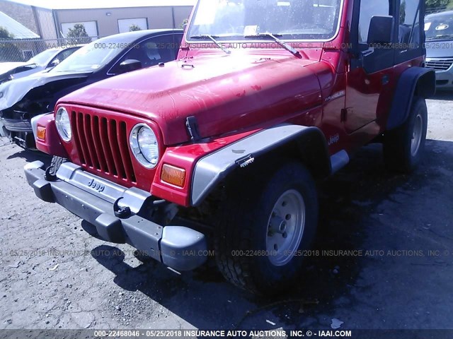 1J4FY29P5XP414868 - 1999 JEEP WRANGLER / TJ SE RED photo 6