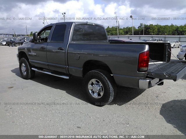 1D7KS28C16J164640 - 2006 DODGE RAM 2500 ST/SLT 灰色 照片 3