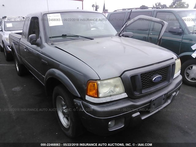 1FTYR14U04PB42129 - 2004 FORD RANGER SUPER CAB GRAY photo 1