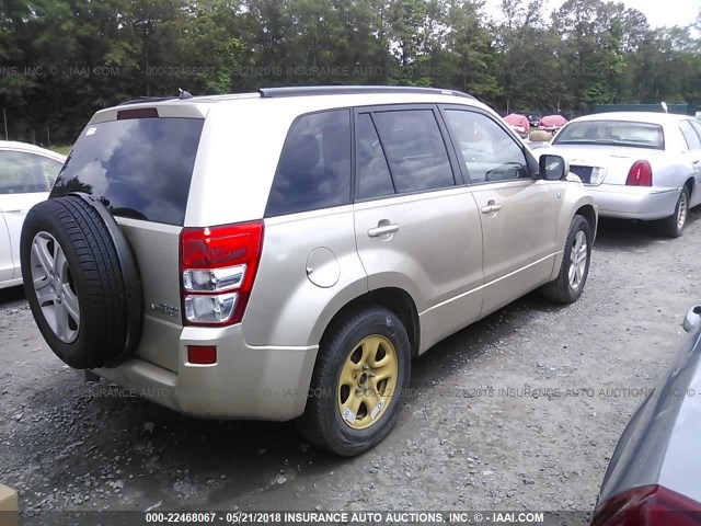 JS3TE947374201423 - 2007 SUZUKI GRAND VITARA LUXURY GOLD photo 4