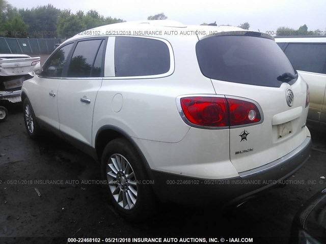 5GALVBED8AJ111401 - 2010 BUICK ENCLAVE CXL 白色 照片 3