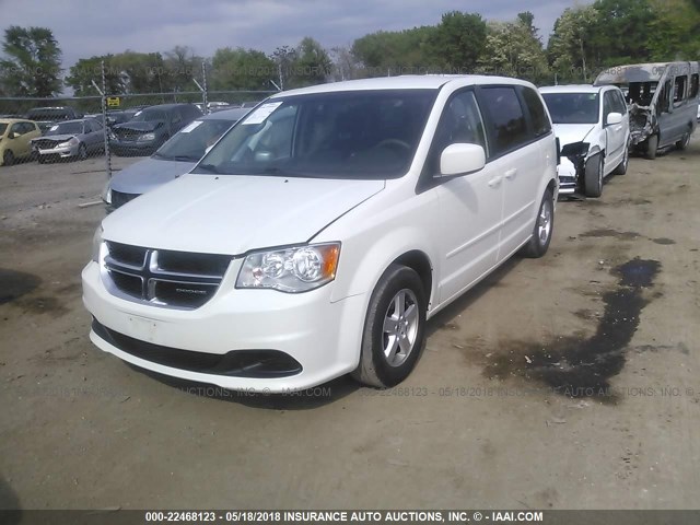 2D4RN3DG3BR627465 - 2011 DODGE GRAND CARAVAN MAINSTREET WHITE photo 2