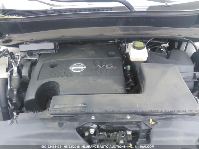 5N1AR2MN2FC696133 - 2015 NISSAN PATHFINDER S/SV/SL/PLATINUM 白色 照片 10