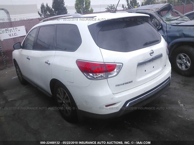 5N1AR2MN2FC696133 - 2015 NISSAN PATHFINDER S/SV/SL/PLATINUM 白色 照片 3