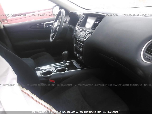 5N1AR2MN2FC696133 - 2015 NISSAN PATHFINDER S/SV/SL/PLATINUM 白色 照片 5