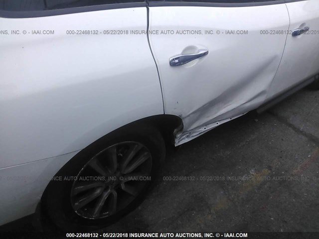 5N1AR2MN2FC696133 - 2015 NISSAN PATHFINDER S/SV/SL/PLATINUM 白色 照片 6