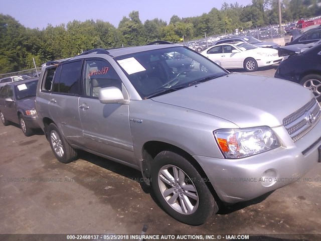 JTEEW21A270045311 - 2007 TOYOTA HIGHLANDER HYBRID SILVER photo 1