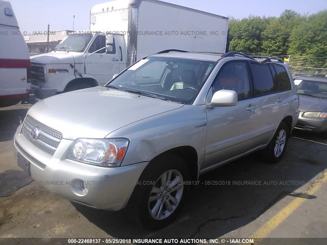 JTEEW21A270045311 - 2007 TOYOTA HIGHLANDER HYBRID SILVER photo 2