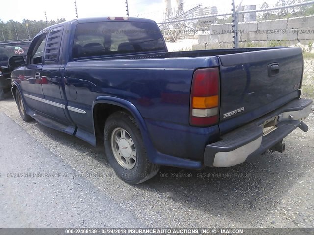 2GTEC19T2Y1315236 - 2000 GMC NEW SIERRA C1500 BLUE photo 3