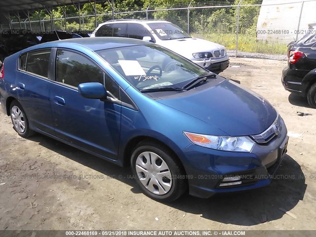 JHMZE2H38ES002740 - 2014 HONDA INSIGHT BLUE photo 1