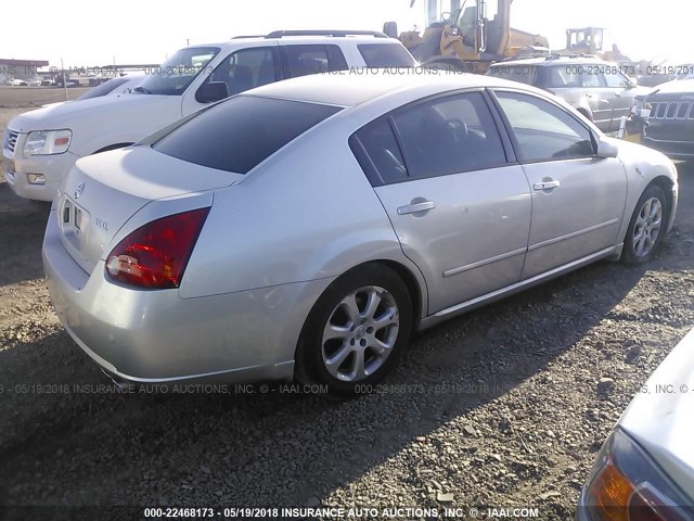 1N4BA41E97C835407 - 2007 NISSAN MAXIMA SE/SL SILVER photo 4