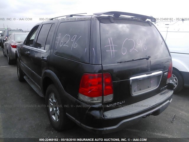 5LMEU68H53ZJ34941 - 2003 LINCOLN AVIATOR 黑色 照片 3