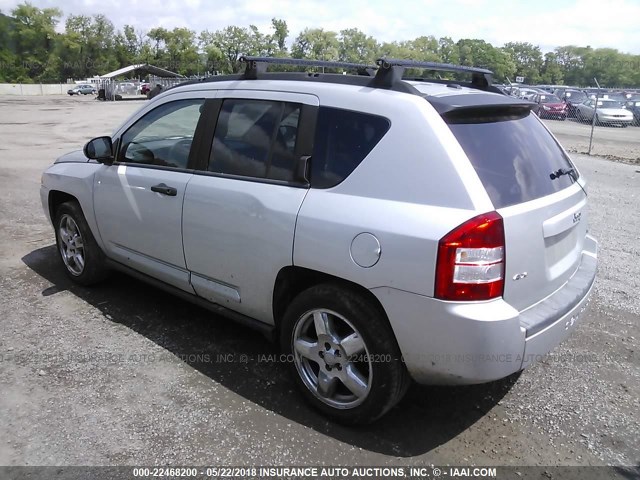 1J8FF57W97D215999 - 2007 JEEP COMPASS LIMITED SILVER photo 3