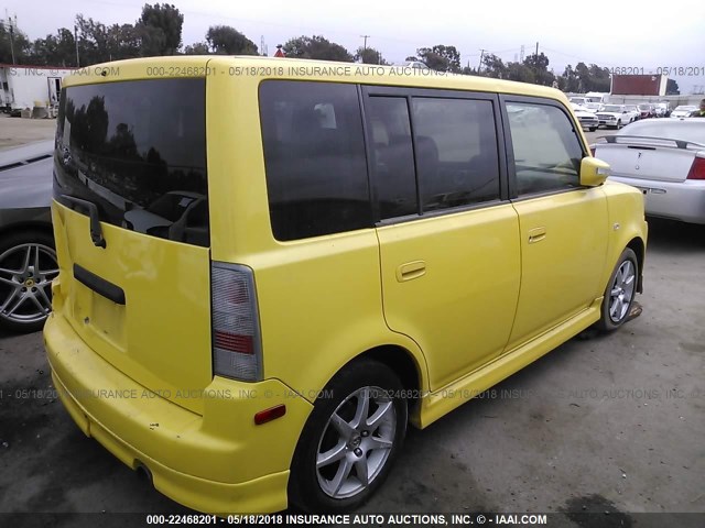JTLKT324054015829 - 2005 TOYOTA SCION XB Gelb Foto 4