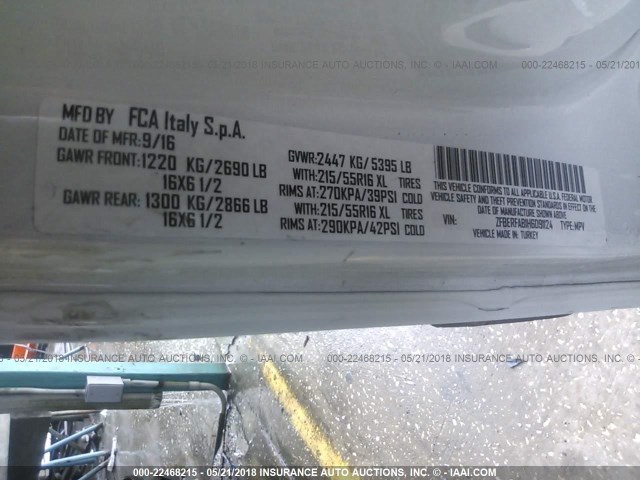 ZFBERFAB1H6D91124 - 2017 RAM PROMASTER CITY  白色 照片 9