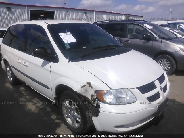 1D4GP45R44B509479 - 2004 DODGE CARAVAN SXT WHITE photo 1