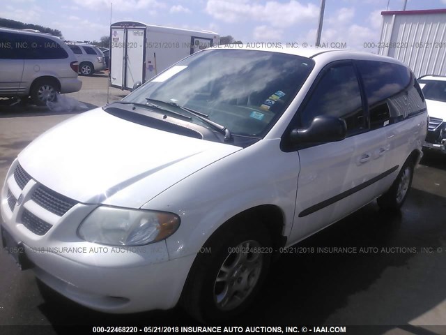 1D4GP45R44B509479 - 2004 DODGE CARAVAN SXT WHITE photo 2