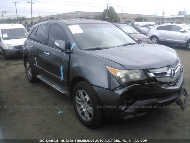 2HNYD28437H514645 - 2007 ACURA MDX TECHNOLOGY GRAY photo 1