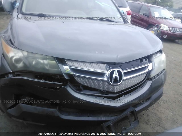 2HNYD28437H514645 - 2007 ACURA MDX TECHNOLOGY GRAY photo 6