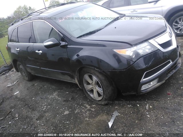 2HNYD2H68BH514313 - 2011 ACURA MDX TECHNOLOGY BLACK photo 1