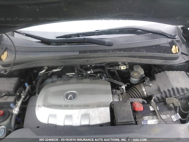 2HNYD2H68BH514313 - 2011 ACURA MDX TECHNOLOGY BLACK photo 10
