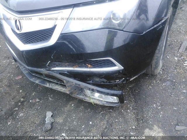 2HNYD2H68BH514313 - 2011 ACURA MDX TECHNOLOGY BLACK photo 6