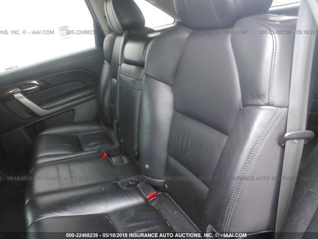 2HNYD2H68BH514313 - 2011 ACURA MDX TECHNOLOGY BLACK photo 8