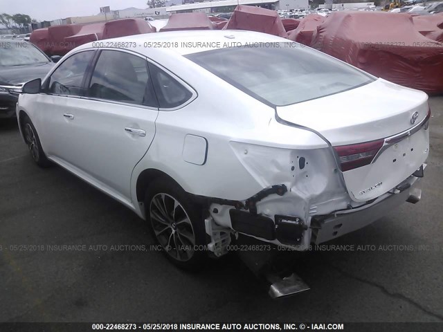 4T1BK1EB9GU236891 - 2016 TOYOTA AVALON XLE PLUS/PREMIUM/TOUR/LTD WHITE photo 3
