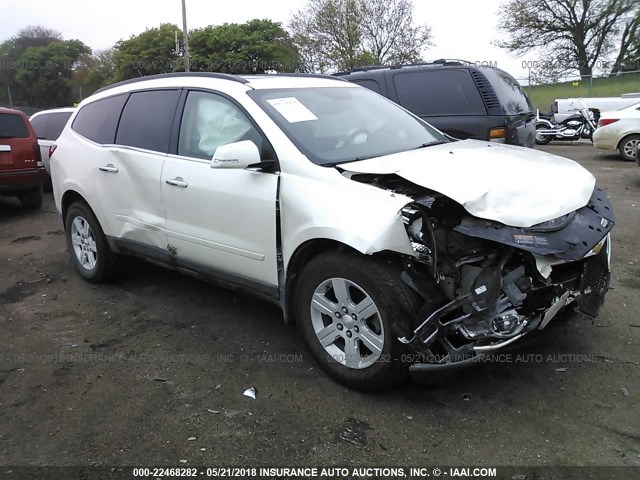 1GNKVJED1BJ380465 - 2011 CHEVROLET TRAVERSE LT WHITE photo 1