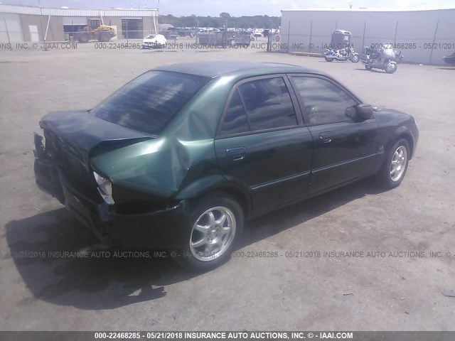 JM1BJ225110427070 - 2001 MAZDA PROTEGE LX/ES GREEN photo 4