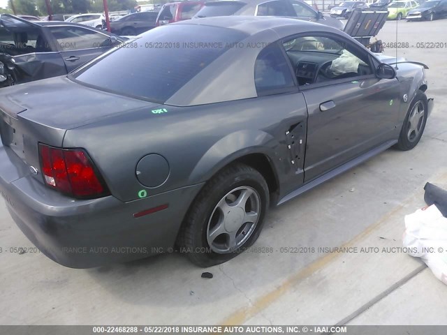 1FAFP40624F211825 - 2004 FORD MUSTANG GRAY photo 4