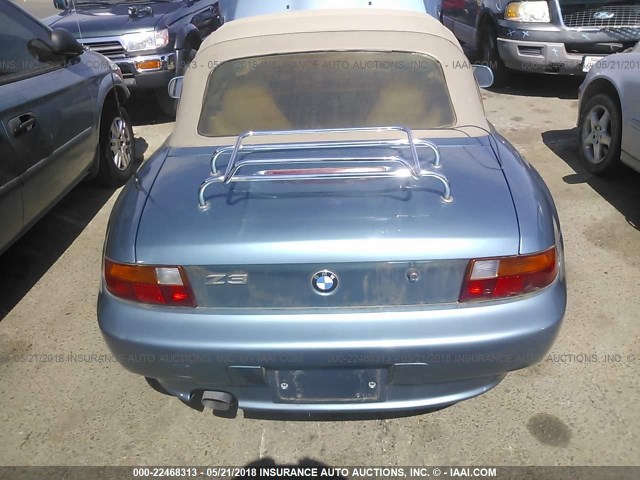 4USCH7327VLB77739 - 1997 BMW Z3 1.9 ღია ლურჯი ფოტო 8