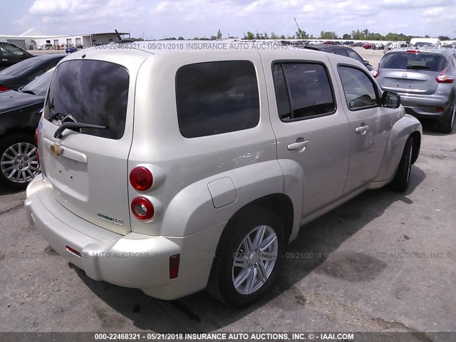 3GNCA13B19S569109 - 2009 CHEVROLET HHR LS GOLD photo 4