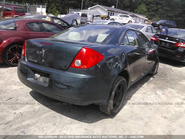 1G2ZG58B674269276 - 2007 PONTIAC G6 SE GREEN photo 4