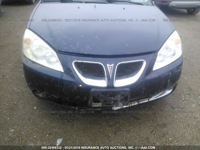 1G2ZG57N494136661 - 2009 PONTIAC G6 BLUE photo 6