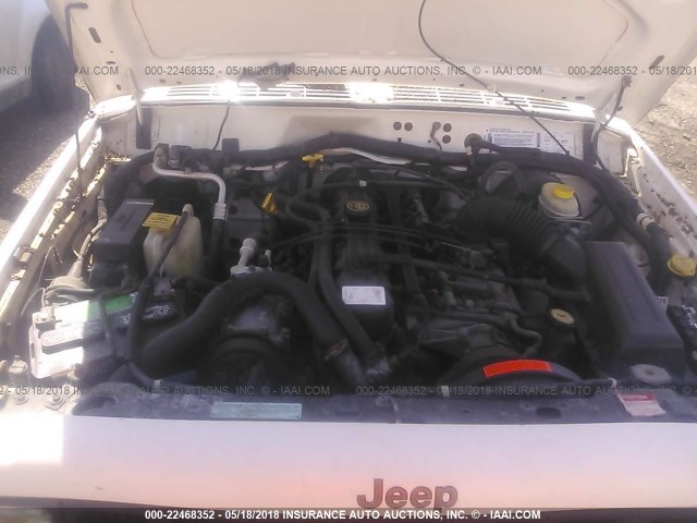 1J4FJ68S9WL101278 - 1998 JEEP CHEROKEE SPORT/CLASSIC Biały zdjęcie 10