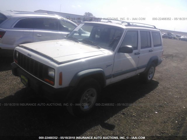 1J4FJ68S9WL101278 - 1998 JEEP CHEROKEE SPORT/CLASSIC Biały zdjęcie 2