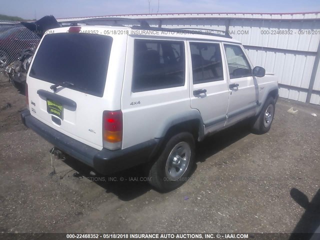1J4FJ68S9WL101278 - 1998 JEEP CHEROKEE SPORT/CLASSIC Biały zdjęcie 4