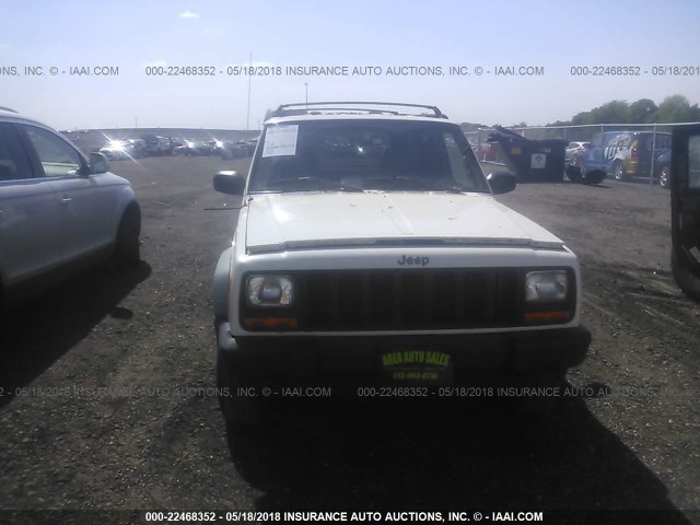 1J4FJ68S9WL101278 - 1998 JEEP CHEROKEE SPORT/CLASSIC Biały zdjęcie 6