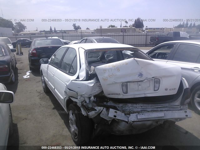 3N1CB51A63L558148 - 2003 NISSAN SENTRA GXE WHITE photo 3