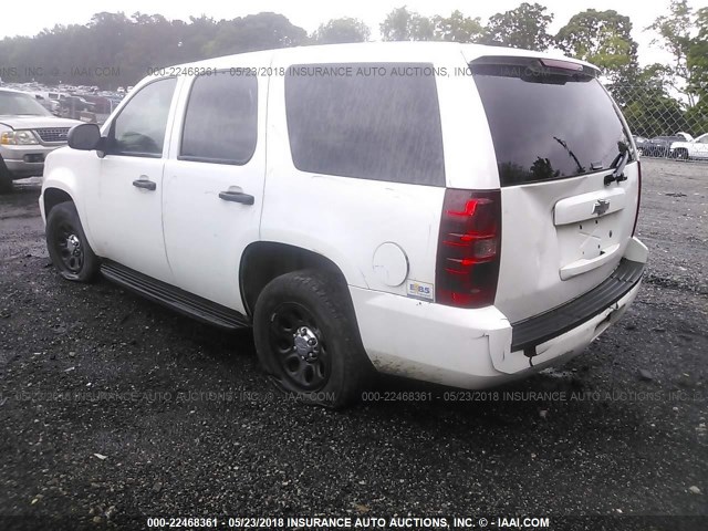 1GNMCAE03AR245094 - 2010 CHEVROLET TAHOE C1500  LS WHITE photo 3