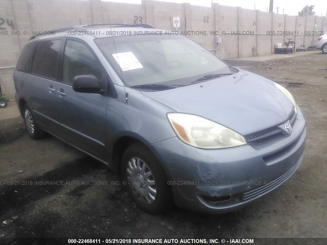 5TDZA23C34S154517 - 2004 TOYOTA SIENNA CE/LE BLUE photo 1