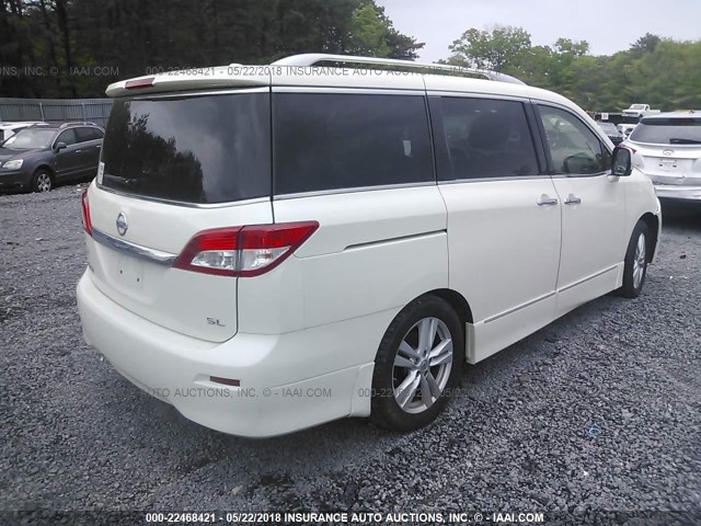 JN8AE2KP2C9048194 - 2012 NISSAN QUEST S/SV/SL/LE WHITE photo 4