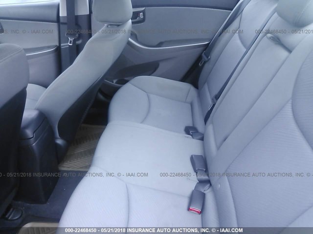 KMHDH4AE2DU764034 - 2013 HYUNDAI ELANTRA GLS/LIMITED BLUE photo 8