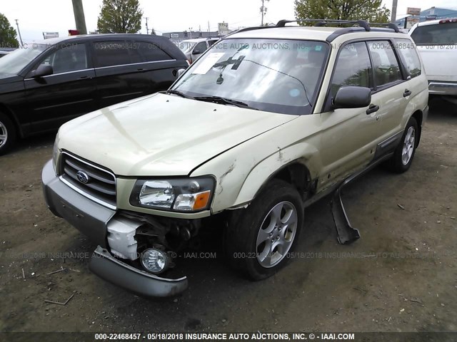 JF1SG65684H759450 - 2004 SUBARU FORESTER 2.5XS GOLD photo 2